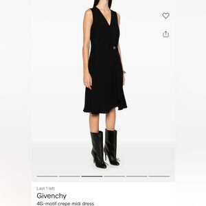 Givenchy Black Crepe Midi Dress